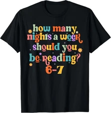 Funny Six Seven 6 7 Meme Teacher Design Reading 6-7 Teacher T-Shirt
