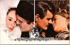 1965 DOCTOR ZHIVAGO Movie Advertising Postcard Omar Sharif / Julie Christie
