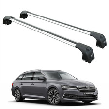 For Skoda Superb Estate 2015-2024 Aluminum Roof Rack System Carrier Cross Bars S