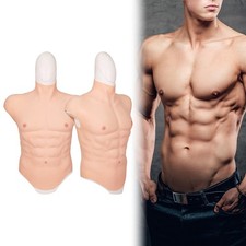 Silicone Muscle Suit Male Chest Realistic Fake Muscle Abdomen Cosplay Tight Suit