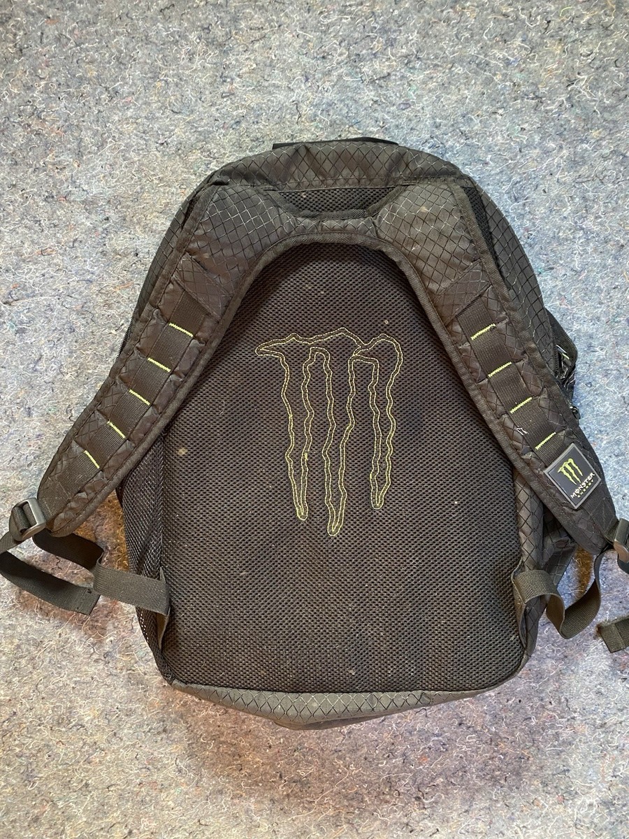 Monster Energy Drink Promo Laptop Backpack Black Green Bookbag