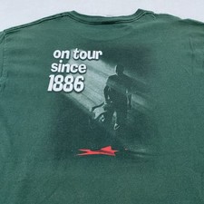 Vintage Heineken Music Shirt Mens XL Green On Tour Since 1886 Beer Promo Tee 90s