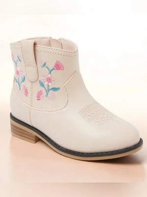 Toddler Whitley Embroidered Western Boots - Cat & Jack Blush : Floral Pattern