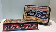 Vintage Woodgates Bros Tiverton Patchquick Repair Outfit Kit Tins Automobila 