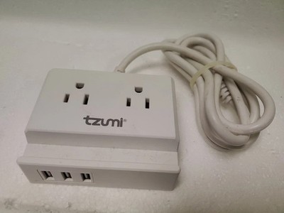 Tzumi Power Dock 2-Outlet Multi-Port Surge Protector and Phone Stand 8447
