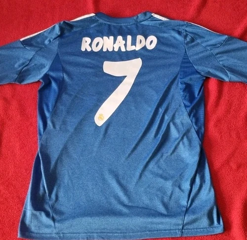 Camiseta visitante Cristiano Ronaldo Real Madrid 2013-14 M manga larga L/S Portugal rara - Imagen 8 de 18