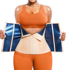 Waist Trainer Women Lower Belly Trimmer Corset Tummy Wrap Sweat Belt Band