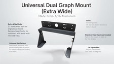 Baldwin Iron Works Universal Dual Graph/Fish Finder Mount (Extra Wide) USA