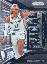 2025 Panini Prizm WNBA Insert Fractal #1 DiJonai Carrington, Minnesota Lynx