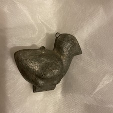 Antyczna Pewter Foremka do lodów Pisklę 