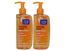 2x Clean Clear Morning Burst Facial Cleanser Oil Free Original Old Formula 8oz
