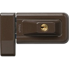 ABUS 3030 braun Schwenkbare Fenster-Zusatzsicherung, zwei massive 4-Kant-Riegel
