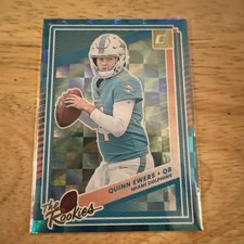 2025 Panini Donruss Quinn Ewers The Rookies #6 Dolphins RC