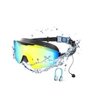 "AntiFog Swim Goggles with Earplugs UV Protection for Kids Adults"