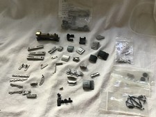 N GAUGE BRASS LOCOMOTIVE BODY WITH UNRELATED OTHER PARTS FOR SPARES