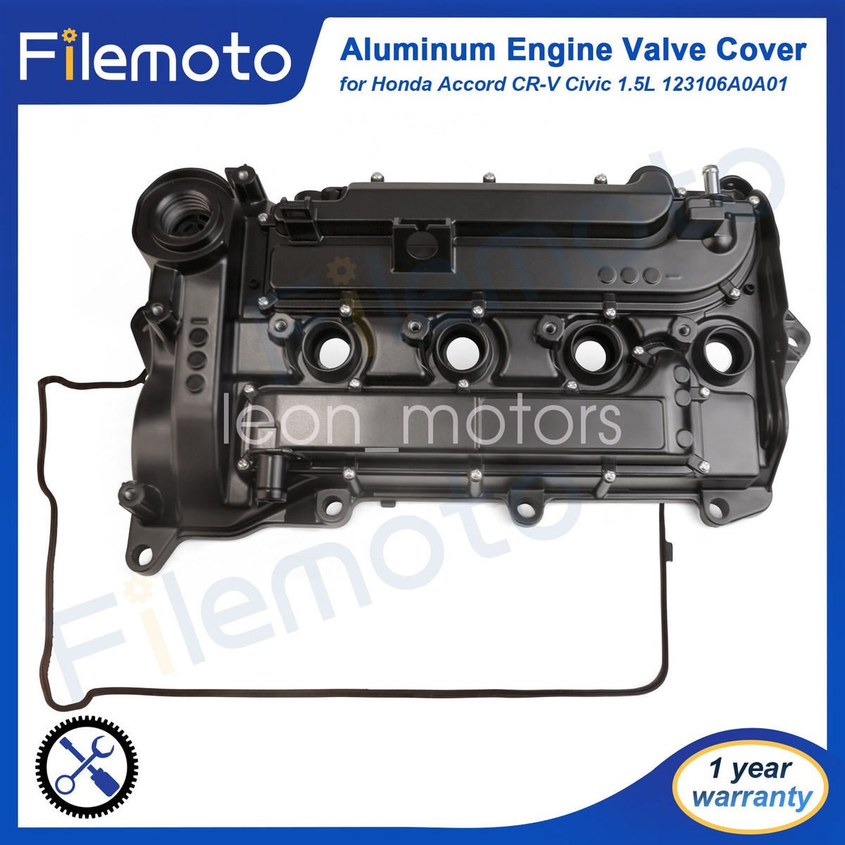 Aluminum Engine Valve Cover for Honda 18-24 Accord CR-V Civic 1.5L