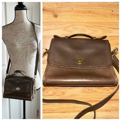 Vintage Coach 1996 Court Leather Bag Purse Brown | eBay