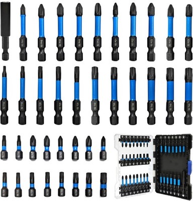 38PCS Impact Screwdriver Bit Set,Phillips, Pozi and Torx wih 1/4  Hex-Shank D...