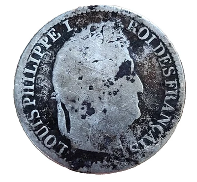 France - 1/2 franc Louis-Philippe 1840 Paris en argent - Photo 1/2