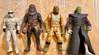 Vintage 1990s LOT OF 4 STAR WARS ACTION FIGURES, 99 Cents Starting Bid!!