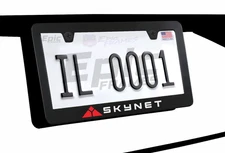 Cyberdyne Systems Skynet Terminator Premium Black Metal License Plate Frame