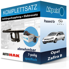 Für Opel Zafira B 05- AUTO HAK Anhängerkupplung abnehmbar + 7polig E-Satz neu