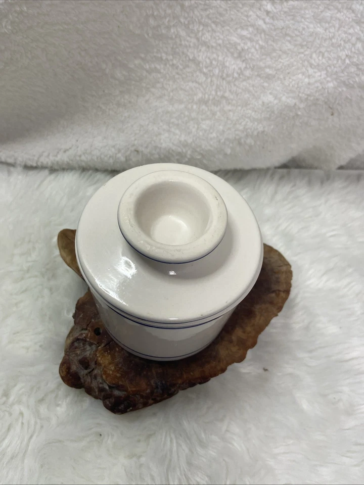 Crock Butter Bell Dish Cover Pot French Butter Storage Keeper - Image 2 of 4