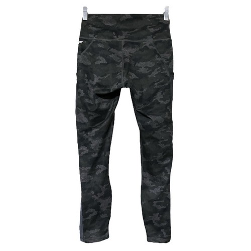PowerHold Fabletics Legging Femme XS Gris Camouflage Capri Côtés Transparents Stretch Active - Photo 2/7