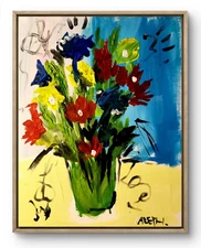 Original Art Roselight 14x11 Expressionism Acrylic Abstract Canvas