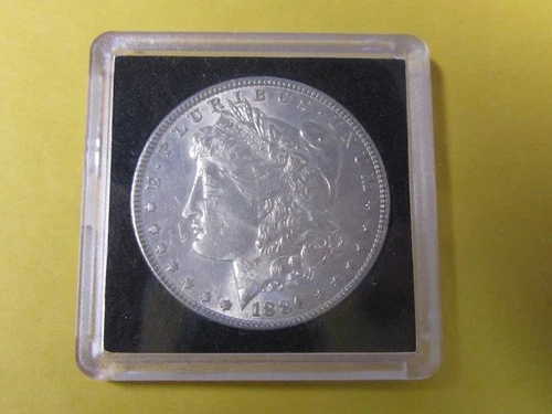1886 P MORGAN SILVER DOLLAR $1 US COIN DETAILS LUSTER  AU BU MS UNC
