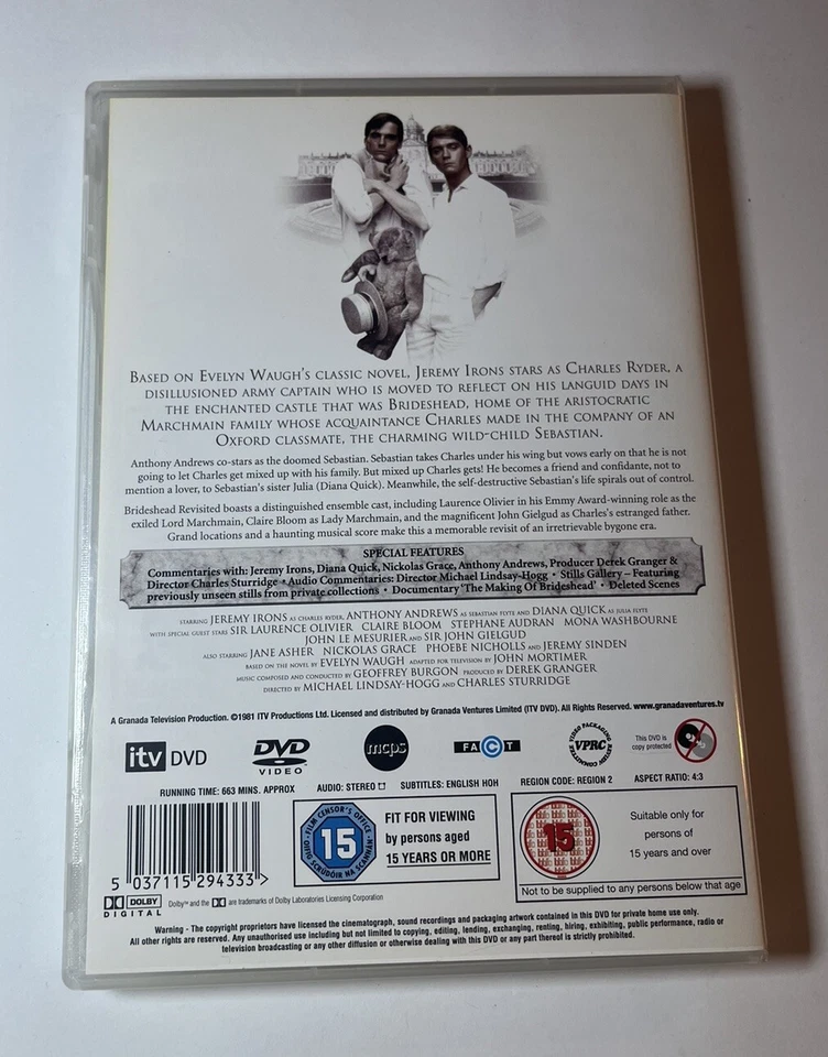 BRIDESHEAD REVISITED Collectors Edition Region 2 - Free Aus Post! - image 2 of 2
