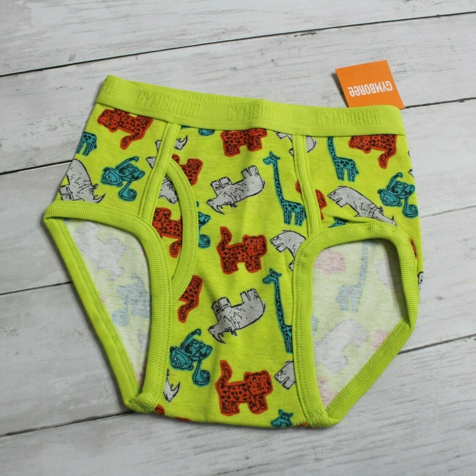 Lote de cuecas masculinas Gymboree tamanho P 5 6 animais da selva safári - Imagem 2 de 4