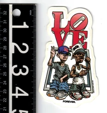 DGK Love Forever Sticker 4.5 in x 2.75 in Dirty Ghetto Kids Skateboard Decal