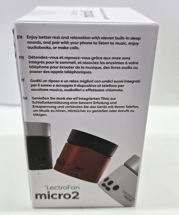 Adaptive Sound - Lectrofan Micro2 - Sleep Sound White Noise & Bluetooth Speaker