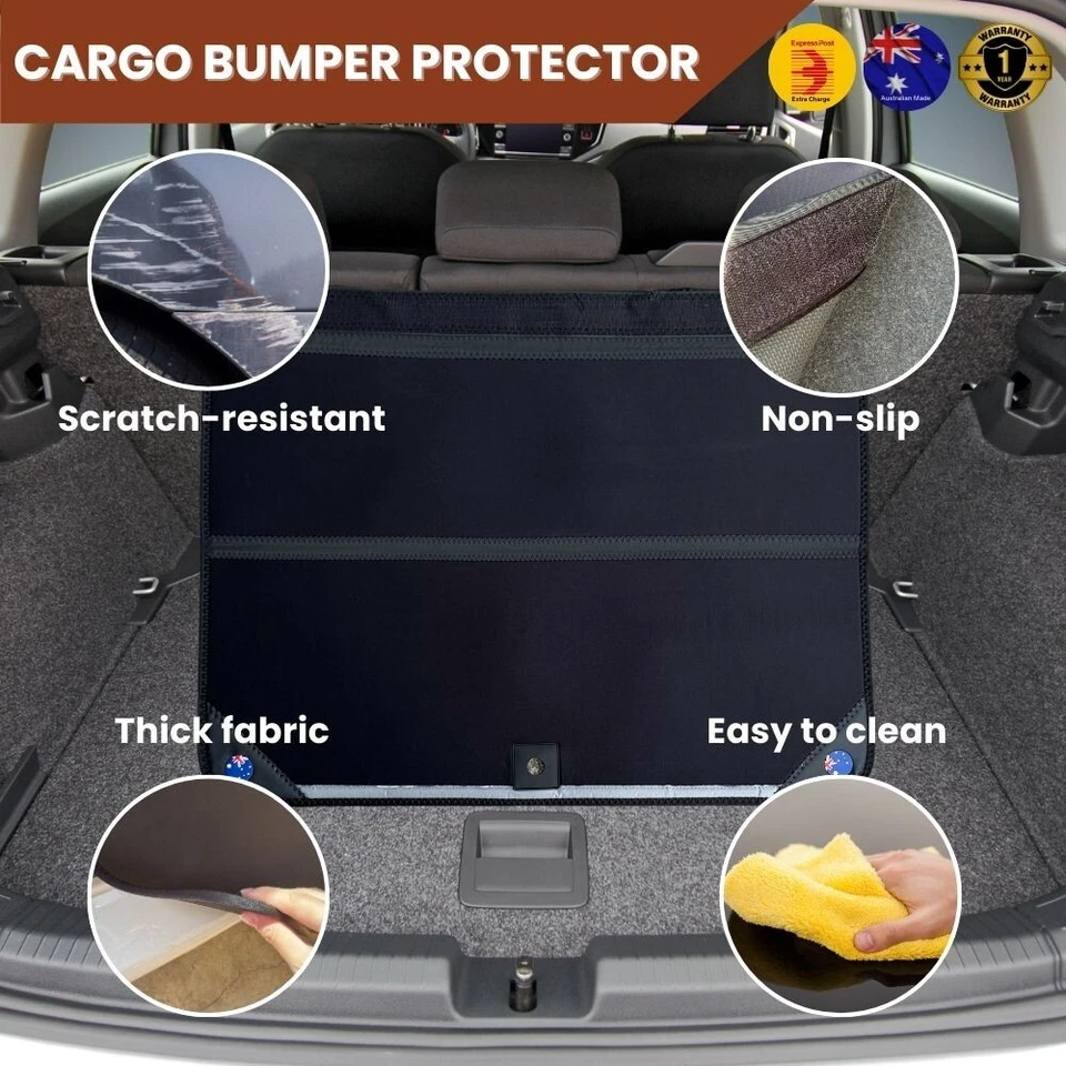 Rear Cargo Boot Bumper Protector for Mitsubishi Pajero Sport 2015-Cu 98x55cm - image 4 of 4