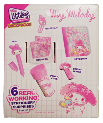 My Melody Pink Backpack + Stationery Set My Melody Pink Floral Multi Pocket Backpack | Hot Topic main image 4