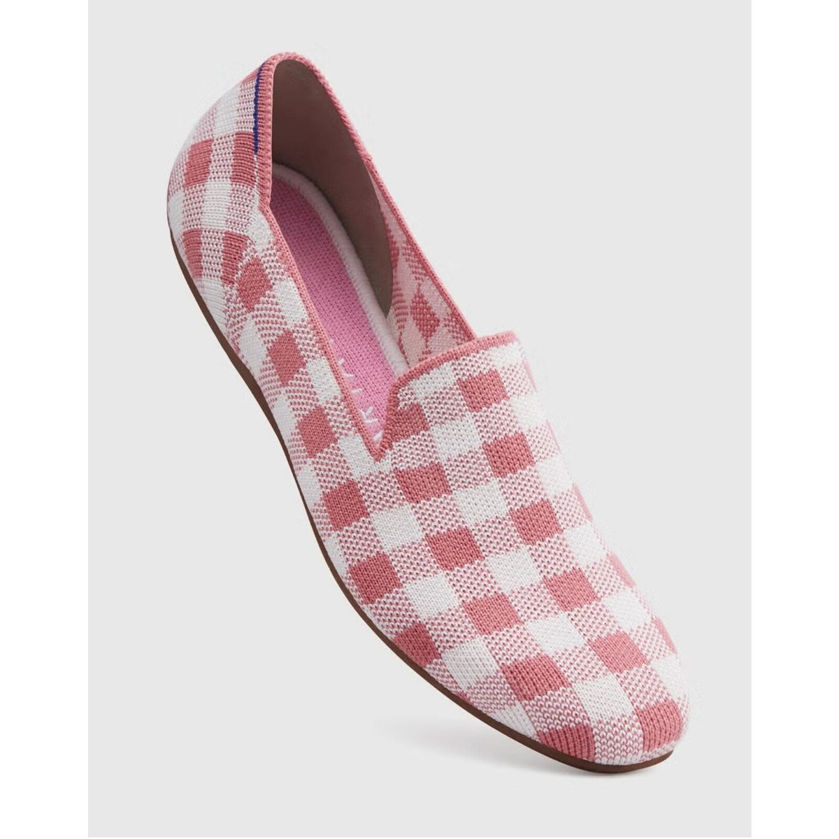 Rothy's Marta Ferri Loafer Slip-On Comfortable Pink/White Size W12