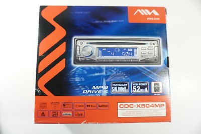 Aiwa CDC-X504MP FM/AM/CD/MP3 Player In Dash Receiver w/ Remote RM