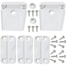 Cooler Plastic Parts Kit - 2 Latches, 3 Hinges, Latch Post  Screws