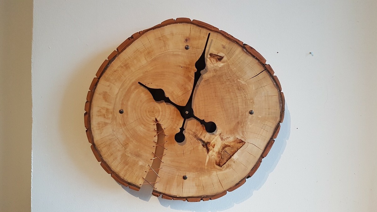 Wanduhr Selber Bauen Wanduhr Aus Holzscheibe Diy Anleitung Holz
