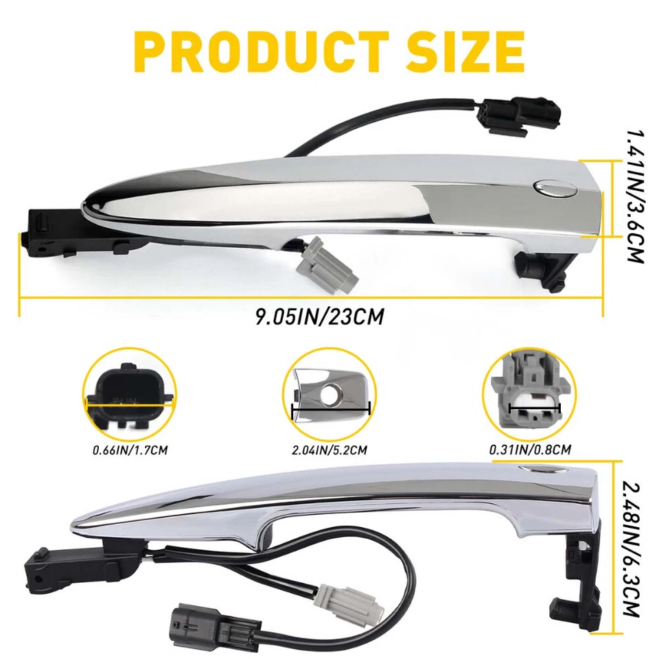 Maçaneta externa da porta do carro do lado do motorista frontal para 2009-2014 Maxima Nissan Murano - Imagem 4 de 4