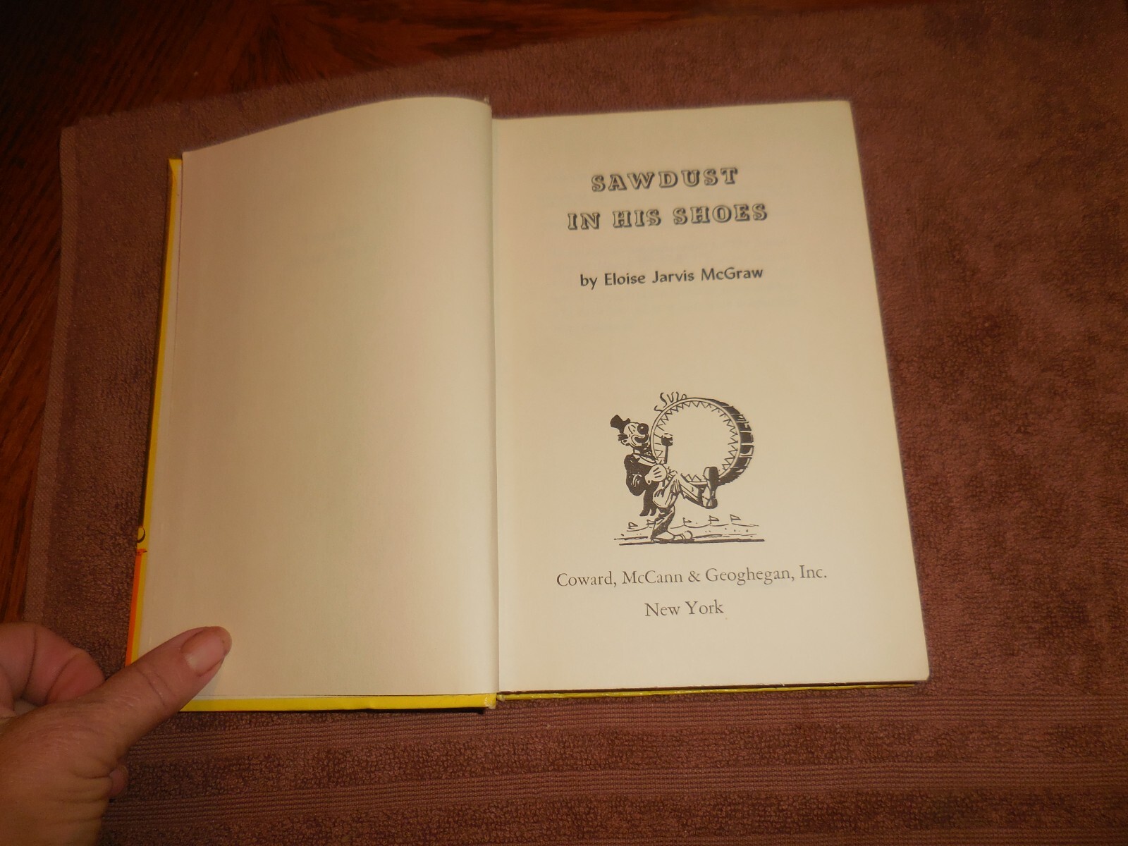 Sawdust In His Shoes Eloise Jarvis McGraw 1950 eBay