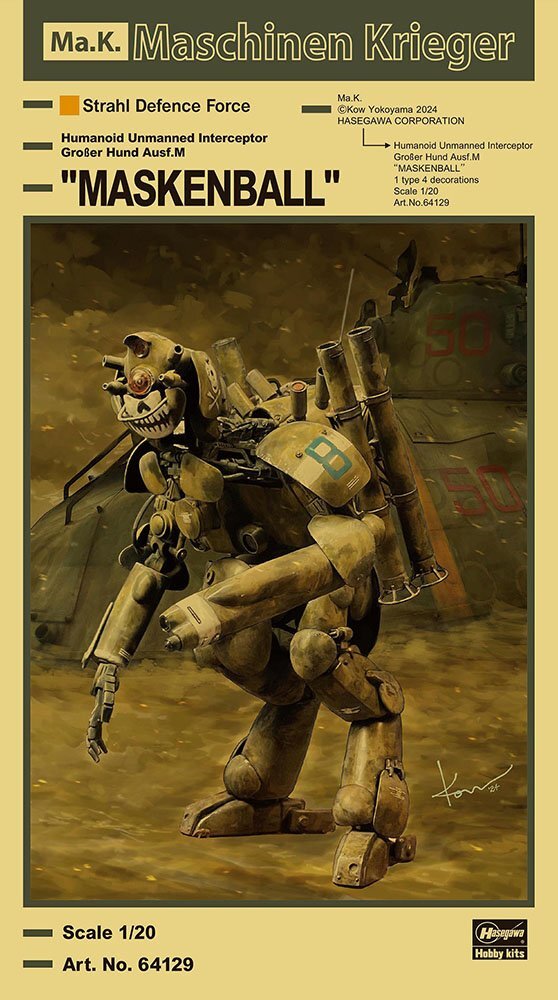 Hasegawa 1/20 Scale Model Ma.K Maschinen Krieger Grober Hund