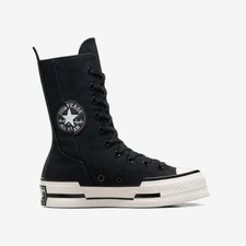 Nuevo Nuevo en Caja Converse Mujeres Chuck 70 Plus X-Hi Top Alto Negro Plataforma Tenis Botas