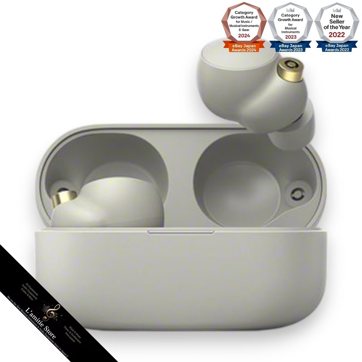 Sony WF-1000XM4 S Silver WF100XM4 WF1000 Wireless earphones Japan