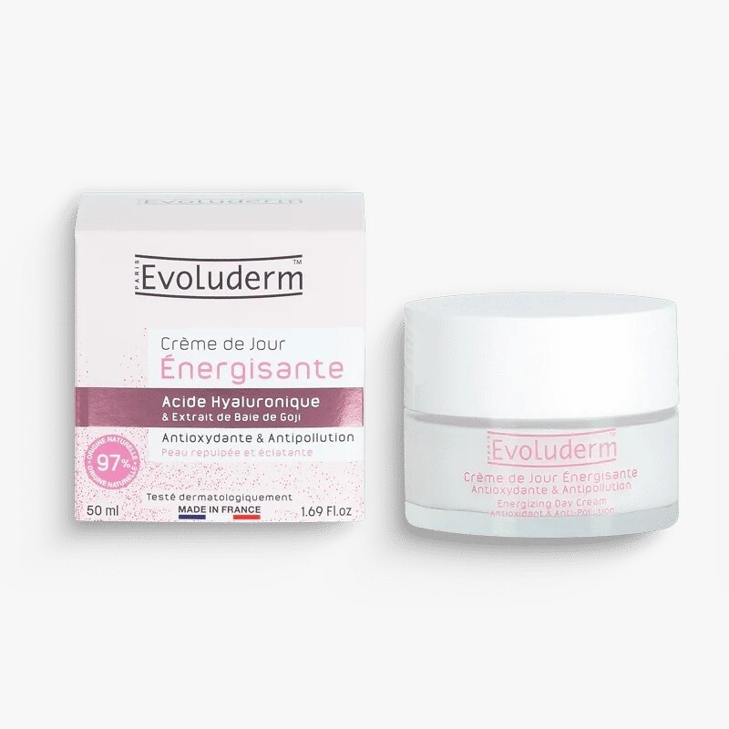 Crème de jour détox Evoluderm éclat anti-pollution et anti-imperfections pour peau nette 50ml