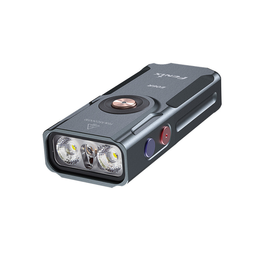 Keychain Flashlight Multipurpose 3 in 1 Fenix E06R Grey UK STOCK