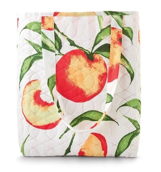 Twin - Mainstays Peaches Reversible Quilt Blanket Set w/ Tote, 3 Pieces - Imagem 3 de 4