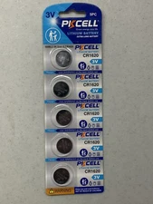 5 Pack CR1620 ( 1620 ) Lithium 3v Battery USA Free SHIP FRESH EXP 12 / 2029