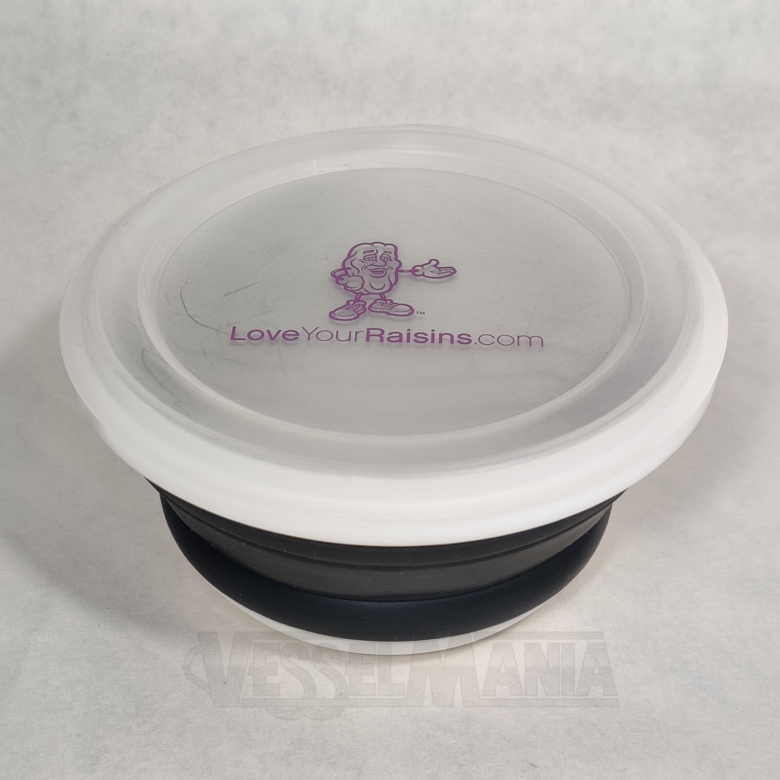 California Raisins Cereal Bowl with Lid Love Your Raisins Collapsible